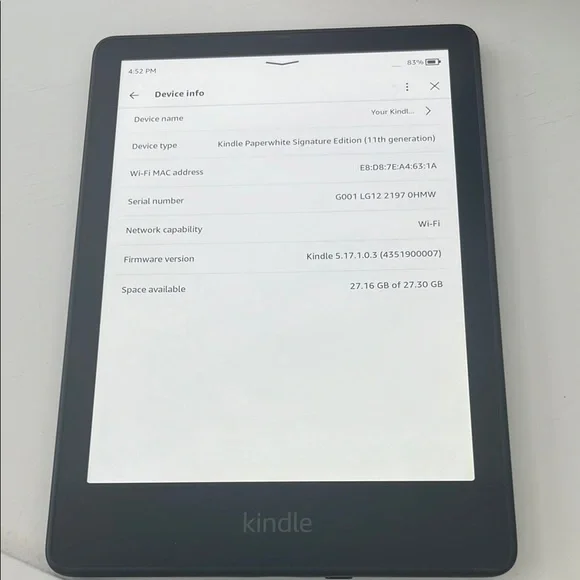 Black Kindle 11th generation - Picture 2 of 4
